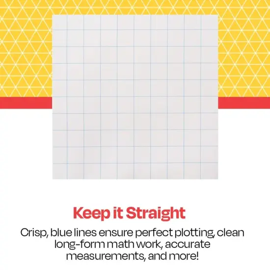 School Smart Graph Paper, 15 lbs, 10 x 10 Inches, White, 500 Sheets {3}