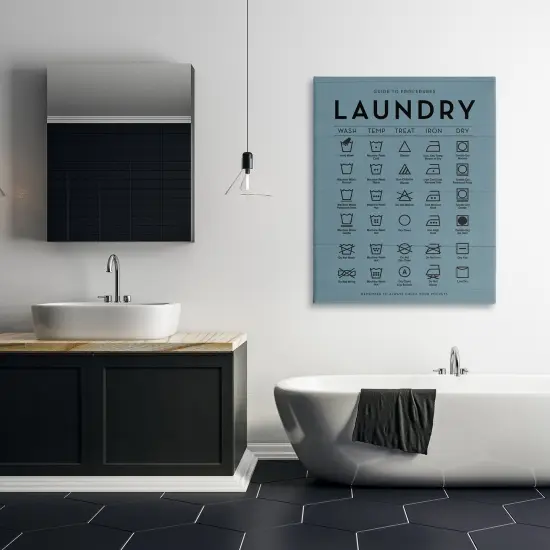 Stupell Industries Detailed Laundry Symbols Guide Canvas By Lettered and Lined {2}