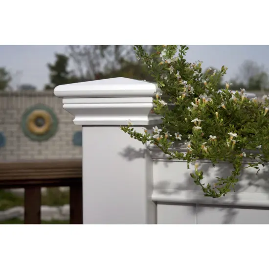 White Vinyl Elevated Raised Garden Bed with Shelf for Easy Gardening {3}