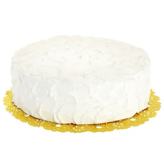 Juvale 60 Pack Gold Doilies, 12 inch Round Medallion-Style, Disposable Placemats for Party Table Decorations {6}