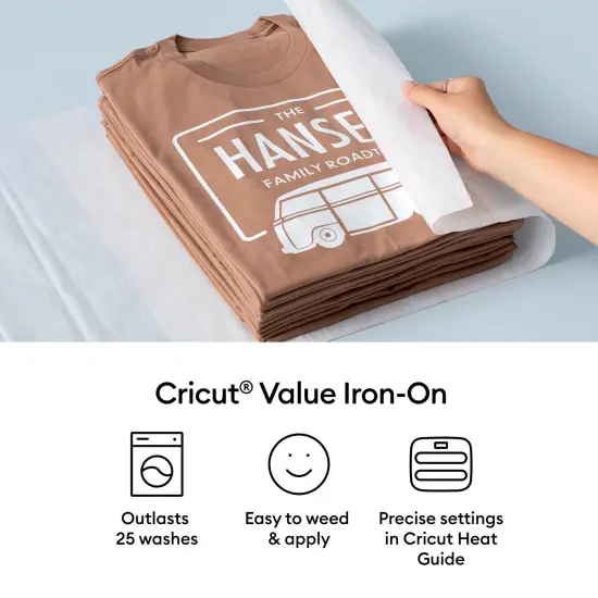 Cricut Value Iron-On (12 in x 5 ft)- Black {3}
