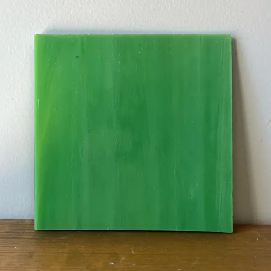 Wissmach COE 96-34 Olive Green Blue Prisma Fusible Glass Sheet {4}