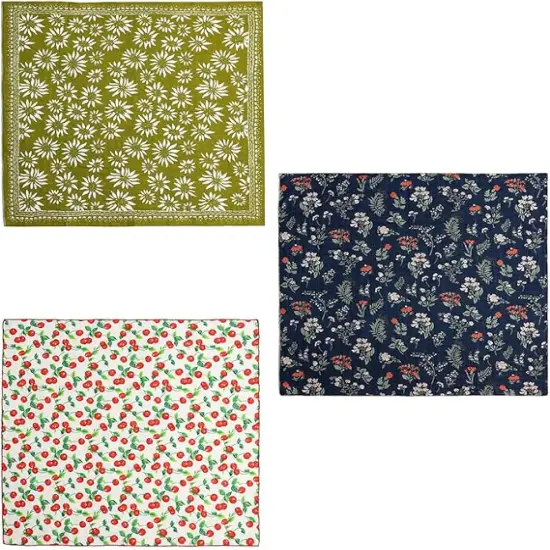 Multicolored 22''x22'' Cotton Bandana for Women and Men Multi-purpose Headband Hair Scarf Protective Coverage {3}