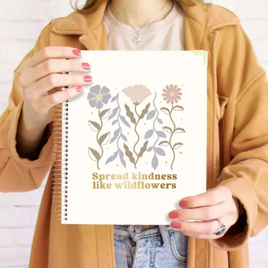 bloom daily planners 2025-26 Academic Planner Vision Planner, 7.5" x 9", Spread Kindness Like Wildflowers {1}