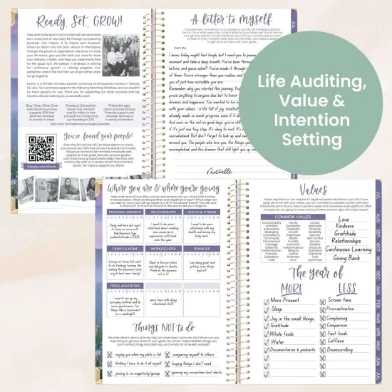 bloom daily planners 2025-26 Academic Planner, Hard Cover, 5.5" x 8.25", Mystical Mountains {6}