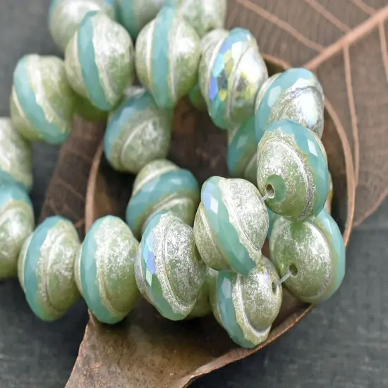 Picasso Beads - Czech Glass Beads - Saturn Beads - Chunky Beads - Large Glass Beads - 6x8mm - 8x10mm - 10x12mm {6}