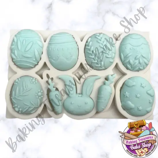 Easter Egg & Bunny Silicone Mold {2}