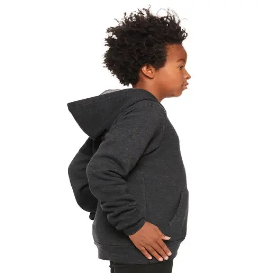 Bella + Canvas&reg; Youth Sponge Fleece Pullover Long Sleeve Hooded Sweatshirt ATHLETIC HEATHER {6}