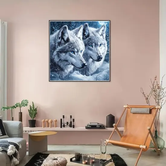 5D Wolf Diamond Painting Kits for Adults {3}