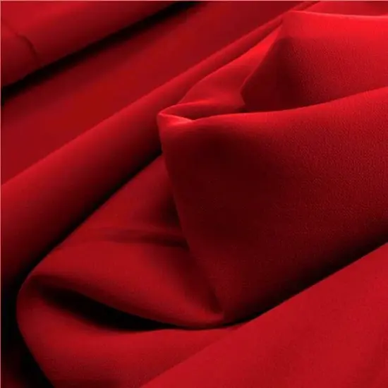 1 Yard Red Pebble Georgette Apparel Fabric, 58/60" Wide Lightweight Polyester {1}