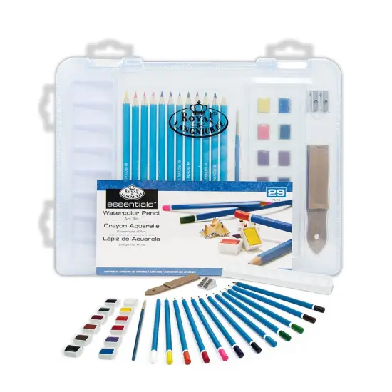 RSET-ART3106 | Watercolor Drawing Small Clear Art Set - 29pc {1}