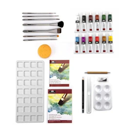 RZEN-WAT8301 | Essentials™ 29pc Watercolor Paint Zen Brush Travel Art Set {3}