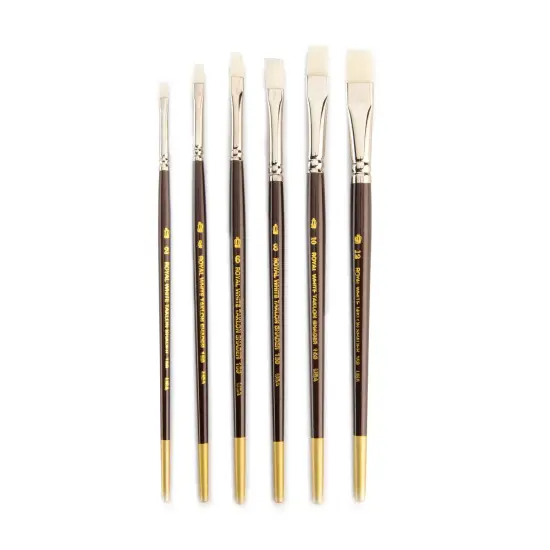 RSET-WSHADER | White Taklon&trade; 6pc Shader Brush Set {2}