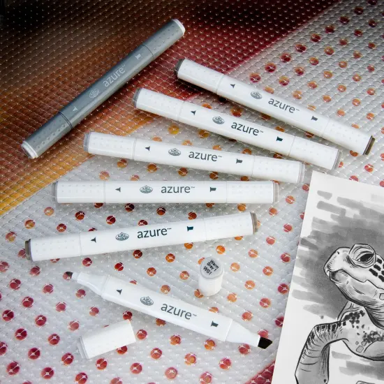 RM-905WGY | Azure&trade; 7pc Warm Gray Color Marker Set {3}