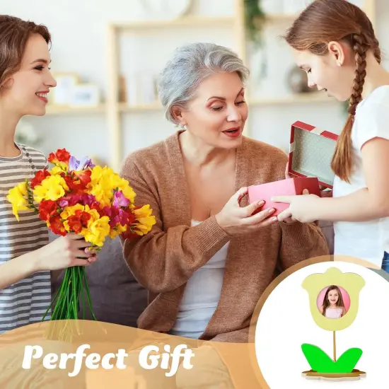 12 Pcs Mothers Day Crafts Flower Picture Frames {4}