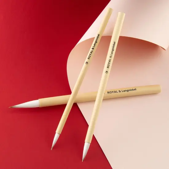 RSET-9150 | 3pc White Camel Hair Bamboo Brush Set {5}