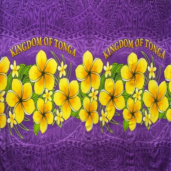 Plumeria Kingdom of Tonga Sarong 72" L x 45" W White {3}