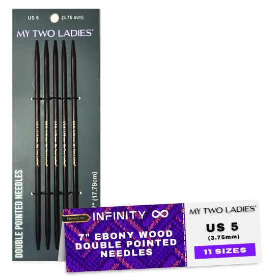 My Two Ladies | Infinity | Double Pointed Needles | Ebony | 11 Sizes {7}