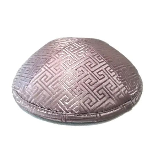 Kippah Silver Deluxe Brocade {1}