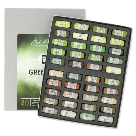 Richeson Soft Handrolled Pastels - Greenery, Set of 40 {1}