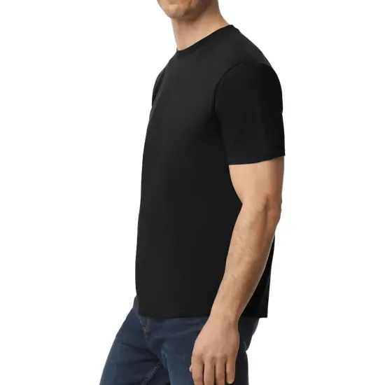 Gildan Softstyle Lightweight T-Shirt, Short-Sleeve Unisex Tees Black {3}