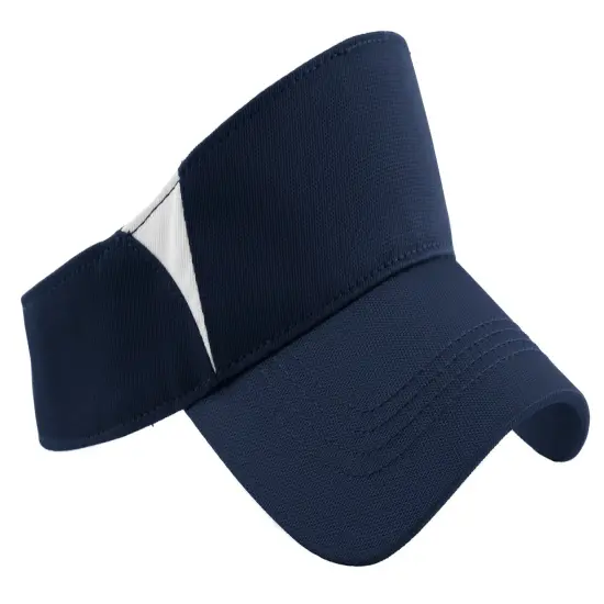 Sport-Tek&reg; Dry Zone Colorblock Visor True Navy/ Gold {7}