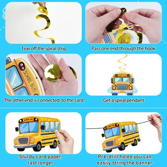 Welcome Back to School Banner School Bus {4}