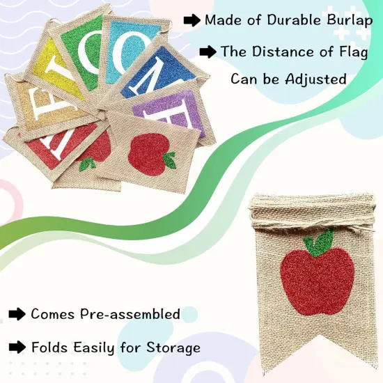 Welcome Banner for Back to School Decorations {3}