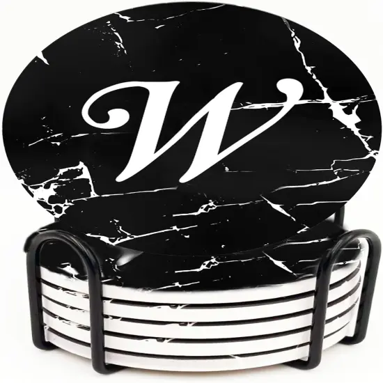 Monogram Coasters for Drinks {1}