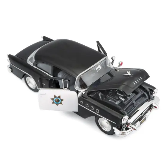Collections Etc 1955 Buick Century Police Car 1:26 Scale Die-Cast Model {4}