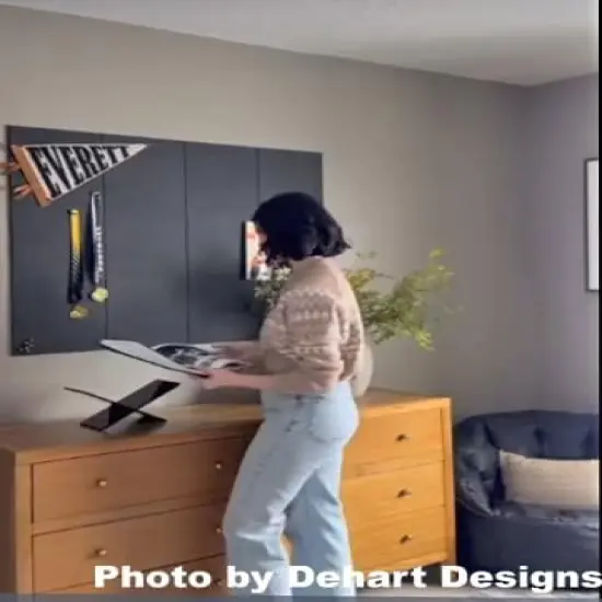 Large Cork Board Alternative - 12-Pack Felt Wall Tiles {2}