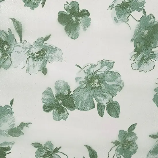 1 Yard Satin Organza Off White Green Fabric 56/57" Wide, Lightweight Sheer Polyester for Elegant Apparel {2}