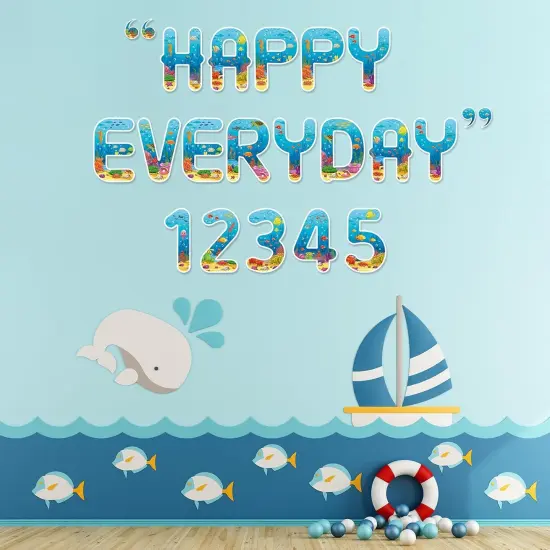 231 Pcs Under The Sea Letters Combo Pack Set Ocean Alphabet Letters {5}