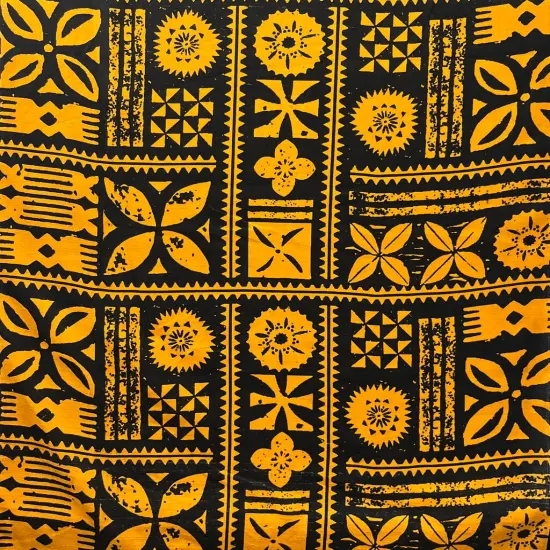 1 Yard Tapa 100% Cotton Light Barkcloth Fabric 45 Inches Width Lime Green & Gray {3}