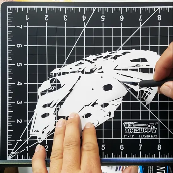 40" x 80" Self-Healing Cutting Mat 5-Ply - Double-Sided Green/Black Craft Mat, Non-Slip Cutting Mats for Crafts, Sewing, Quilting, Scrapbooking {6}