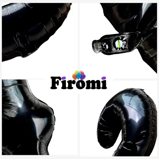 Mylar Foil 30 Balloon Numbers for 30th Birthday(A4-black 30) {3}