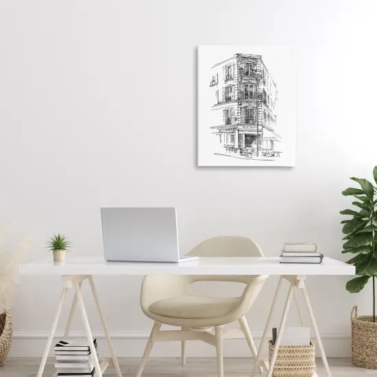 Stupell Industries Parisian Boulevard Study Canvas, design by Ethan Harper {2}