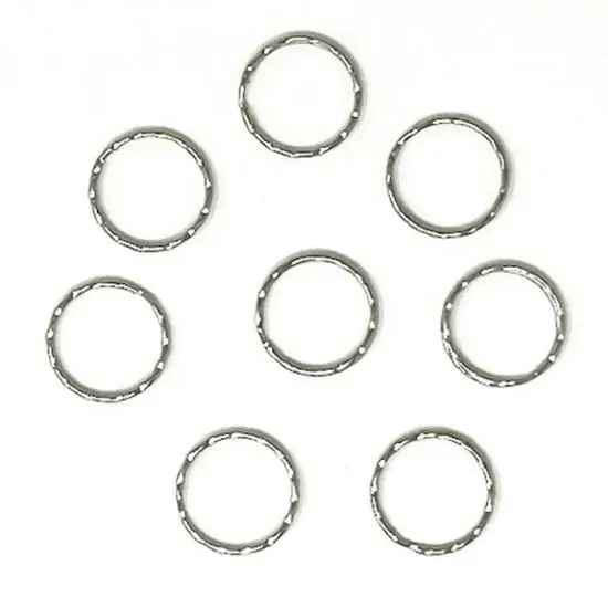 Key Ring Nickel 1" Round {1}