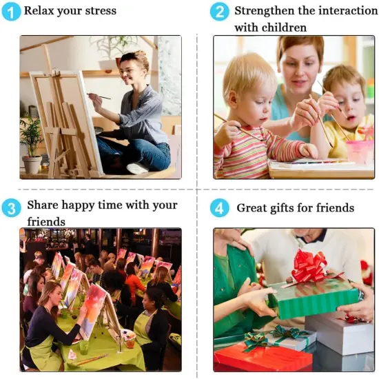 Paint by Numbers Kit for Adults Beach Scenes,Adult Paint by Number Kits Beach,Sunset Beach Paint by Numbers 16X20 Canvas Without Frame,DIY Ocean Sunset Paint Number Set {5}