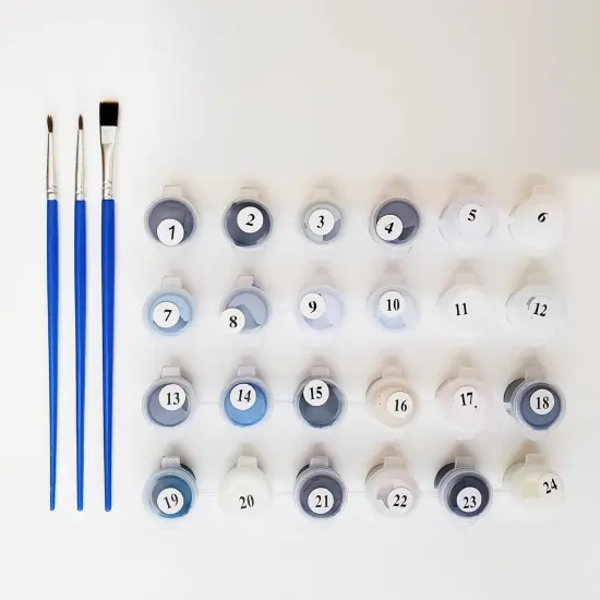 Paint by Numbers Kit for Adults on Canvas with Paintbrushes Color Acrylic DIY Drawing Premium Quality Colorwork Paintwork {2}