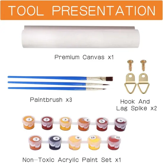 Diymood Paint by Numbers Kits for Adults Cactus, DIY Oil Painting Flower Acrylic Paint by Number for Adults Beginner with Brushes for Home Wall Decor 12x16 inch {2}