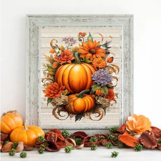 Paint by Numbers for Adults,Pumpkin Paint by Numbers Kits for Beginner,Autumn Paint by Number on Canvas for Holiday Home Wall Decor {3}