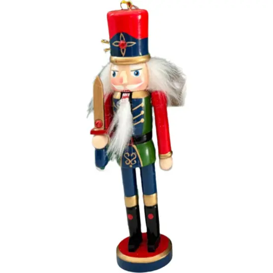 6" Wooden Nutcracker Ornaments Red {3}
