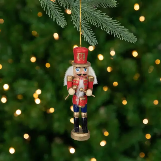 Northlight Set of 4 Red and Green Christmas Nutcracker Ornaments - 5" {7}