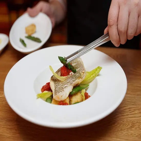 HIC 11.75" Stainless Steel Food Turning and Saute Tong {6}