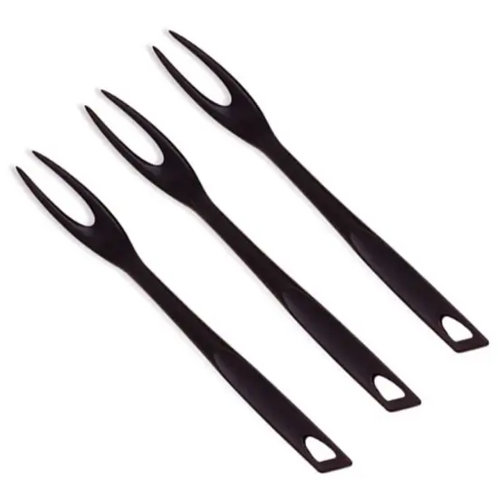 Norpro 14" High Heat Resistant Nylon Turning, Serving & Carving Fork - Black {3}
