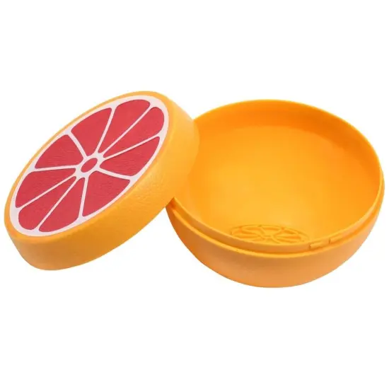 Hutzler 2pc Grapefruit Saver Keeper Storage Container Set - Keeps Fresh Longer {3}