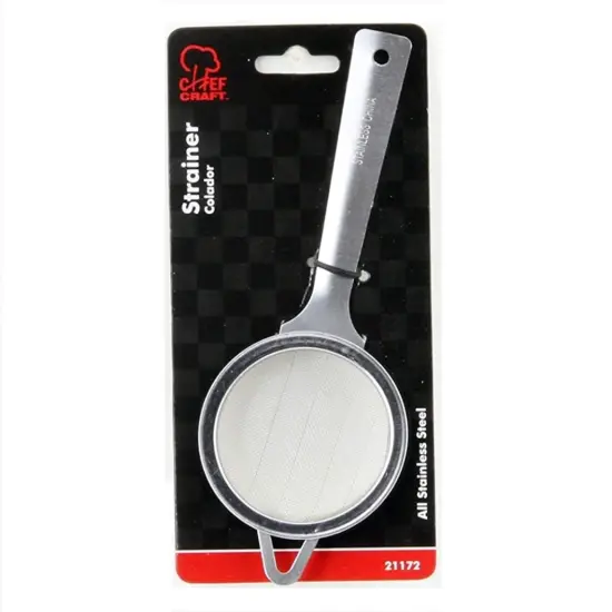Chef Craft 2.5" Stainless Steel Mini Mesh Strainer Colander - Great for Tea or Baking {3}