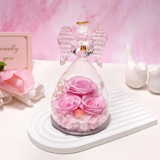 Preserved Flower Angel Rose Gifts for Women {2}