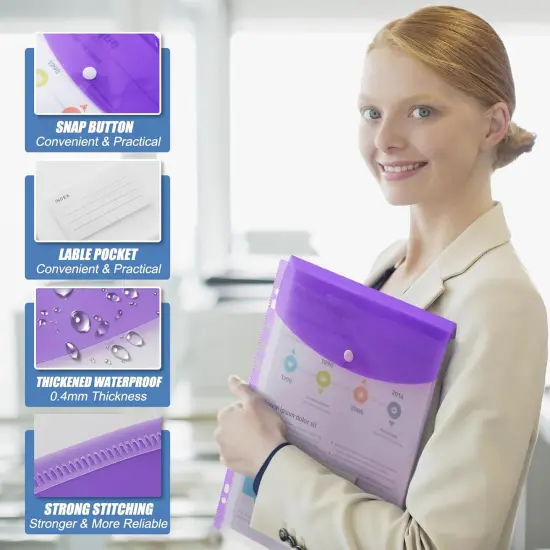 12 Pack Expandable Folders Envelopes {3}